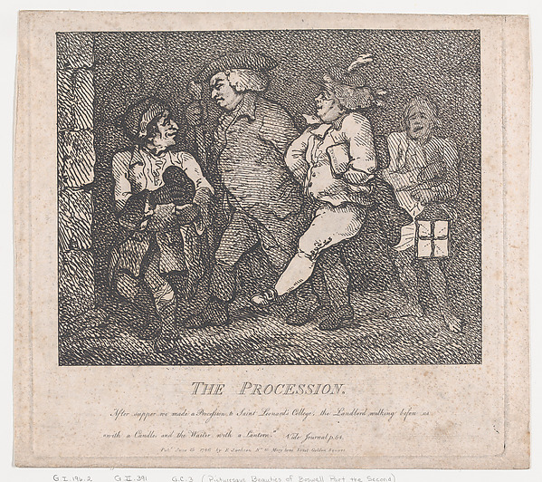 The Procession (Picturesque Beauties of Boswell, Part the Second)