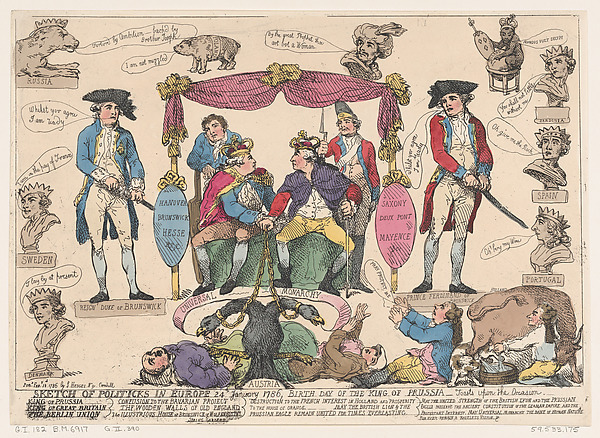 Sketch of Politicks in Europe, Birthday of the King of Prussia