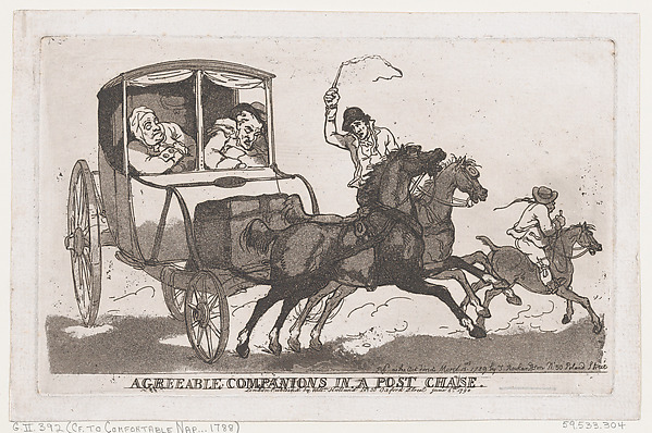 Agreeable Companions in a Post Chaise