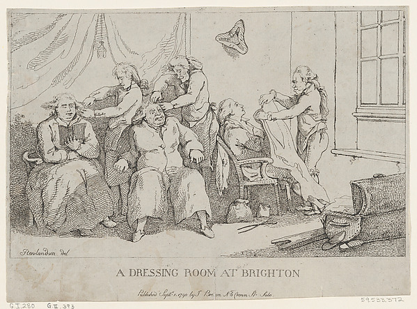 A Dressing Room at Brighton by Thomas Rowlandson, The Metropolitan Museum of Art
