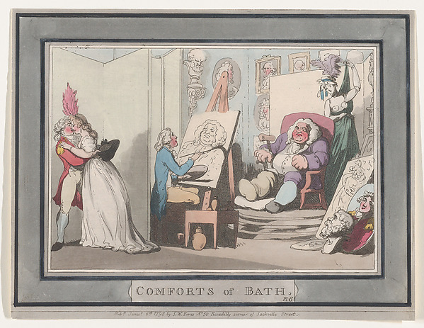 Comforts of Bath, Plate 6