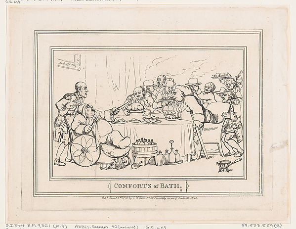 Comforts of Bath, Plate 9