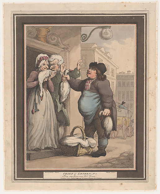 Cries of London, No. 2: Buy my Goose, my fat Goose