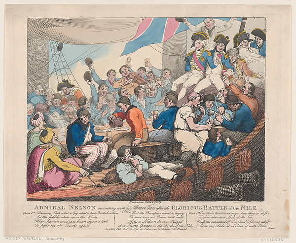 Admiral Nelson Recreating with his Brave Tars after the Glorious Battle of the Nile