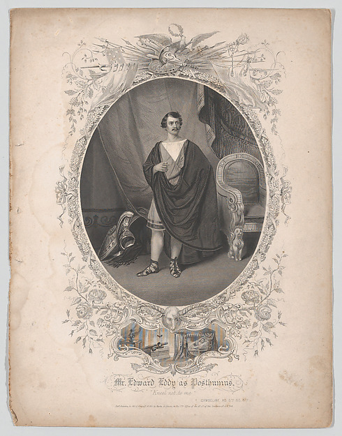 Mr. Edward Eddy as Posthumous: "Kneel not to me" (Cymbelline, Act 5, Scene 5)