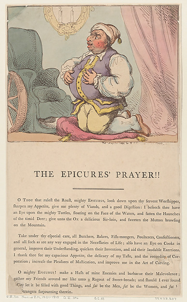 The Epicure's Prayer!!