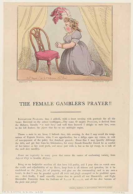 The Female Gambler's Prayer!!