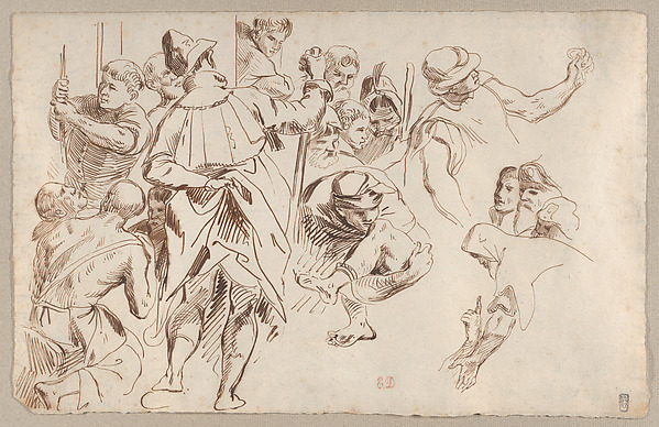 Figure Studies after Veronese's "The Martyrdom of Saint Sebastian"