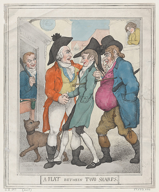 A Flat between Two Sharps