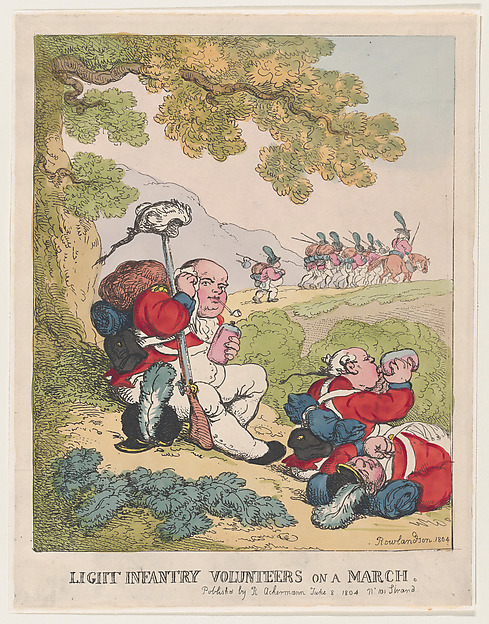 Ligit Infantry Volunteers on a March