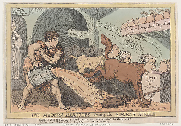 The Modern Hercules, Cleansing the Augean Stable