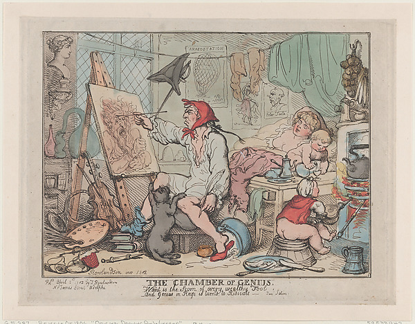 The Chamber of Genius by Thomas Rowlandson, The Metropolitan Museum of Art