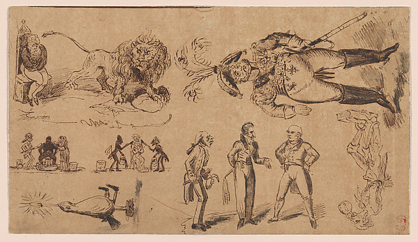 Political and Satirical Sketches, after Cruikshank