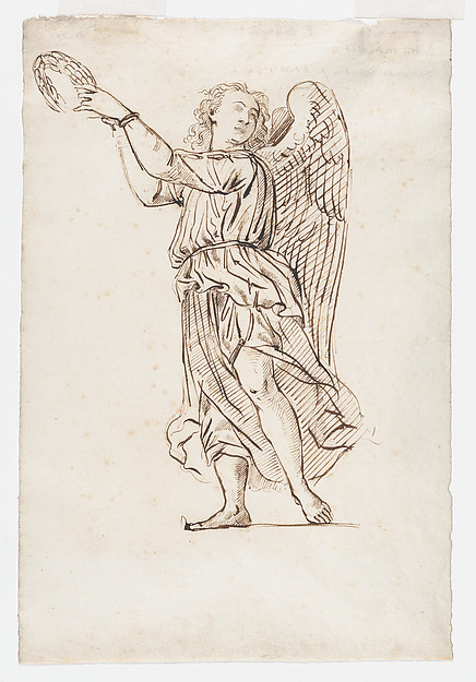 Angel with a Crown of Laurel, or Figure of Victory after Mantegna