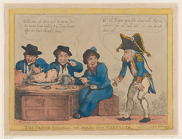 The French Admiral on Board the Eryalus