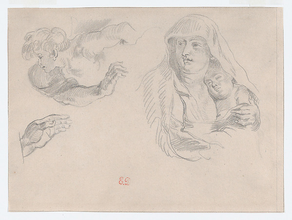Studies after Rubens’s “The Flight into Egypt”