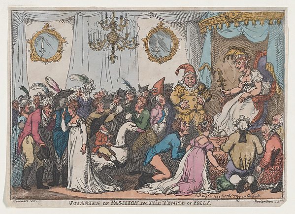 Votaries of Fashion in the Temple of Folly
