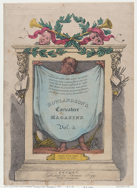 Title Page, Rowlandson's Caricature Magazine, Vol. 5