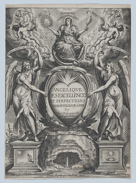 Frontispiece for 'Angélique des excellences de l'âme'