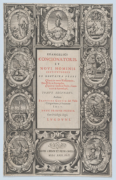 Frontispiece for Evangelicus Concionatoris, et Novi Hominis Institutionis by Charles Audran