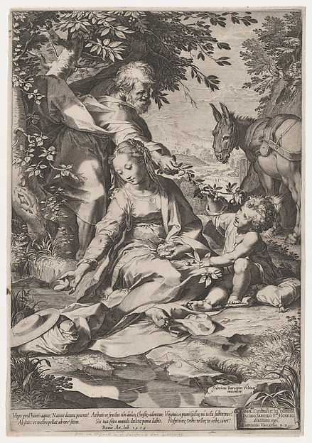 The Rest on the Return from Egypt by Cornelis Cort