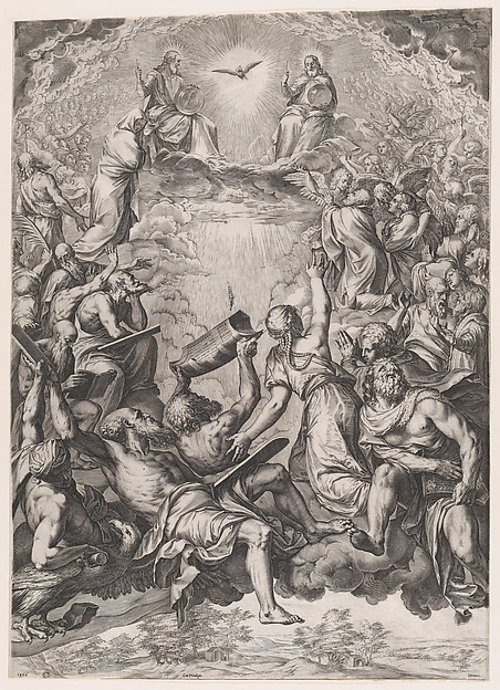 The Adoration of the Trinity by Cornelis Cort