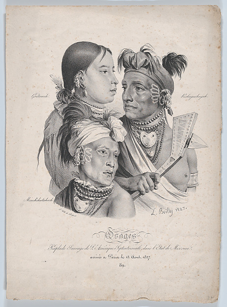 Osages: A Small Savage Tribe from North America, in the State of Missouri