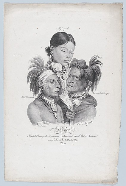 Osages: A Small Savage Tribe from North America, in the State of Missouri
