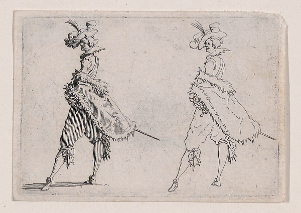 Le Gentilhomme au Manteau Posé sur la Hanche (Gentleman with his Mantle on his Hip), from Les Caprices Series A, The Florence Set