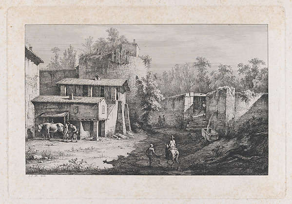 Landscape with Farrier, View of Terrebasse, France