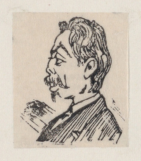 Profile of a man with a beard