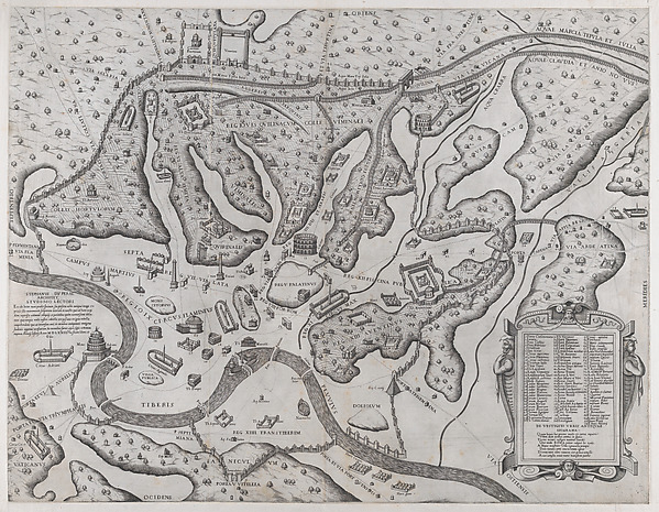 Speculum Romanae Magnificentiae: Ancient Rome and its Hills, from the West