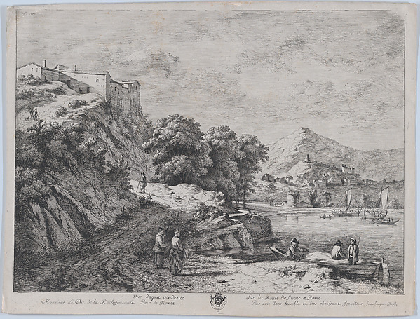 View of the Water Along the Route from Sienna to Rome