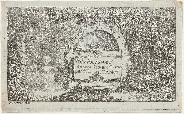 Title page for "Ten Landscapes"