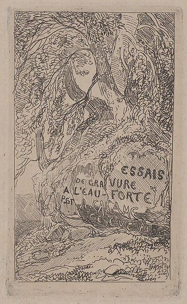 Title page for "Trials at Etching"