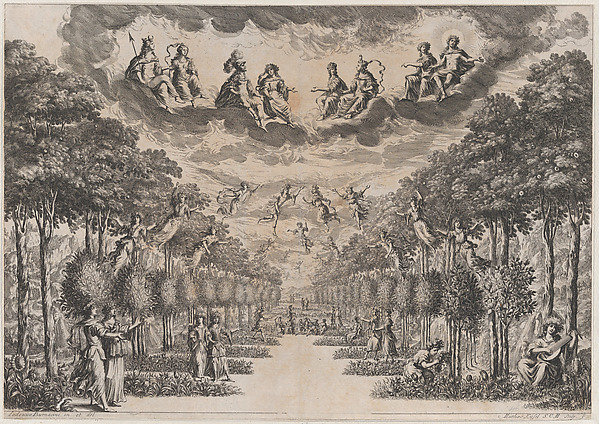 The Elysian Fields; set design from 'La Monarchia Latina Trionfante'
