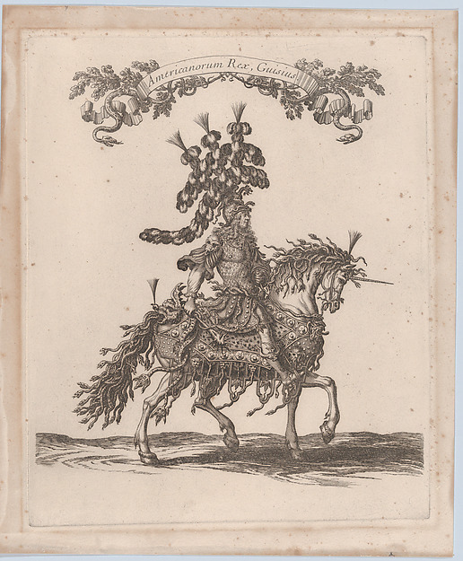 Americanorum Rex, Guisius, from "Courses de Testes et de Bagues Faittes par Roy et par les Princes et Signeurs de sa Cour, en l'annee 1662" (Grand Carrousel)