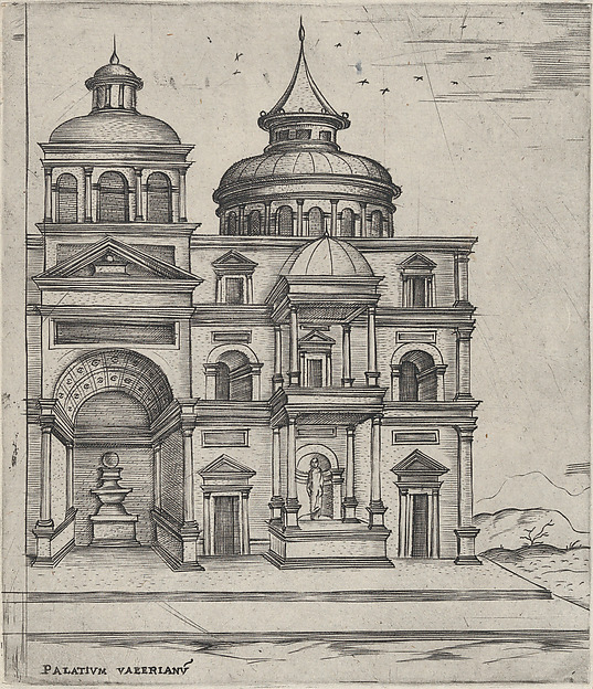 Palatium Valerianu[m], from a Series of 24 Depicting (Reconstructed) Buildings from Roman Antiquity