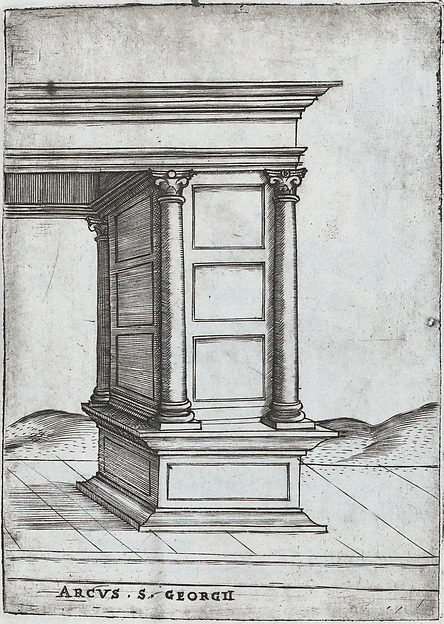 Arcus in Provincia, from a Series of Prints depicting (reconstructed) Buildings from Roman Antiquity