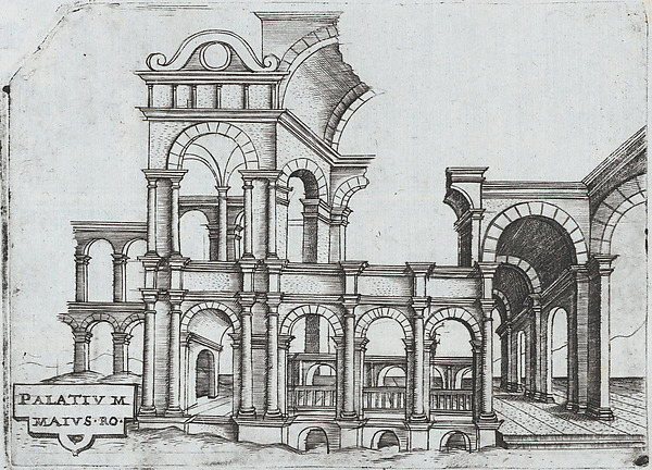 Porta Antonae, from a Series of Prints depicting (reconstructed) Buildings from Roman Antiquity