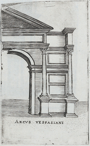 Palatium M. Agrippa, from a Series of Prints depicting (reconstructed) Buildings from Roman Antiquity