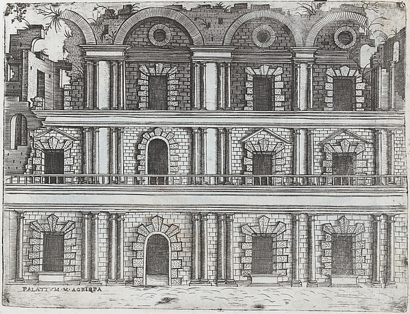 Arcus Vespasiani, from a Series of Prints depicting (reconstructed) Buildings from Roman Antiquity