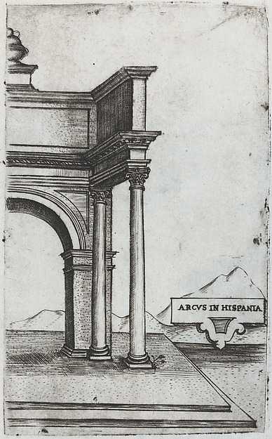 Pantheon Rome, from a Series of Prints depicting (reconstructed) Buildings from Roman Antiquity