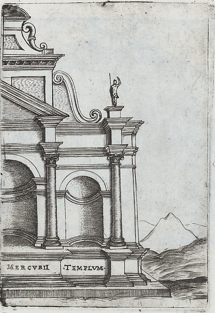 Palatium Caesaris Parisiis, from a Series of Prints depicting (reconstructed) Buildings from Roman Antiquity