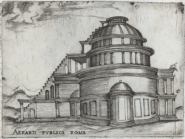Palatium Claudie Imperatoris, from a Series of Prints depicting (reconstructed) Buildings from Roman Antiquity