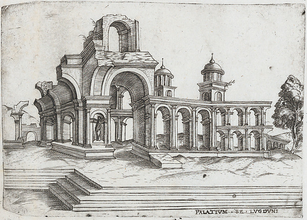 [Templum Saturni - State before name], from a Series of Prints depicting (reconstructed) Buildings from Roman Antiquity