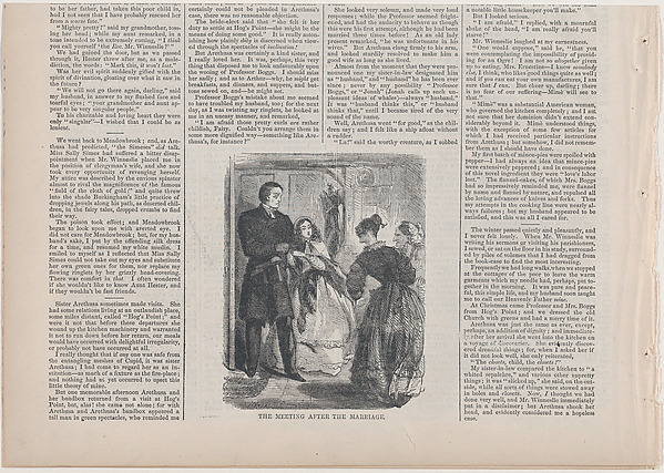 The Meeting After the Marriage (from "The Mistress of the Parsonage," in "Harper's Weekly")