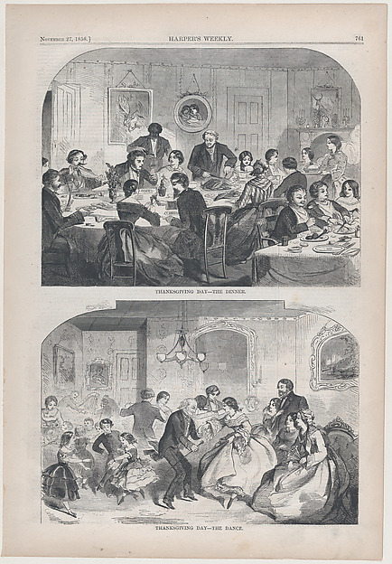 Thanksgiving Day – The Dinner (from "Harper's Weekly," Vol. II)