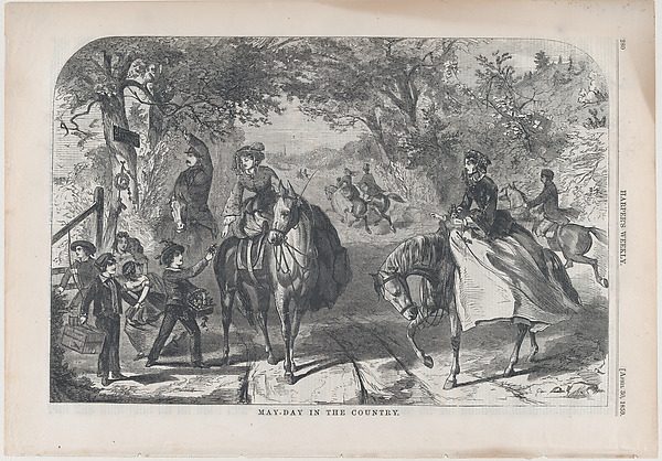 Winslow Homer, May-Day in the Country, 1859 — American rural community gathering
