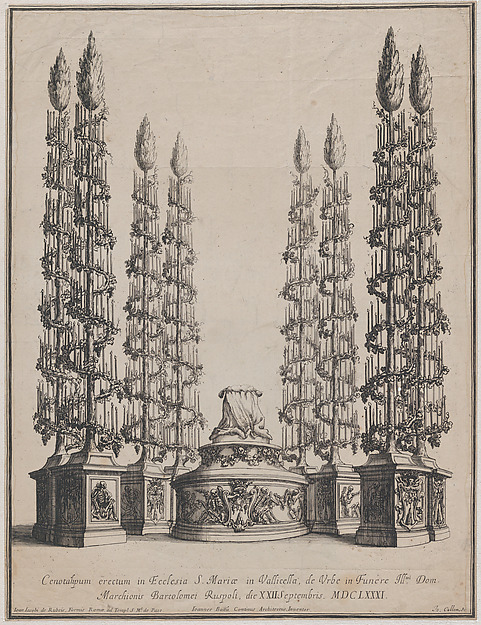 Catafalque for Marchese Bartolomeo Ruspoli, S. Maria in Vallicella, Rome, September 21, 1681